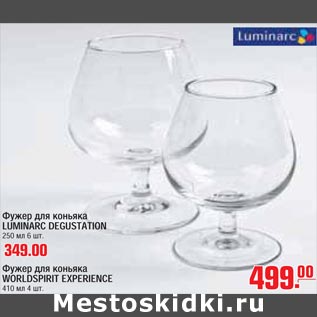 Акция - фужеры для коньяка