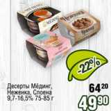 Реалъ Акции - Десерты Мединг, Неженка, Слоена 9,7-16,5%