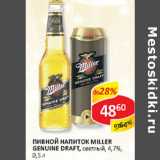 Пивной напиток Miller Genuine Draft