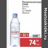 Метро Акции - Минеральная вода EVIAN 