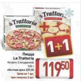 Магазин:Билла,Скидка:Пицца
La Trattoria
Ассорти, С моцареллой
335 г