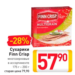 Акция - Сухарики Finn Crisp