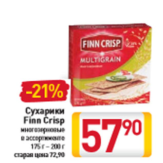 Акция - Сухарики Finn Crisp