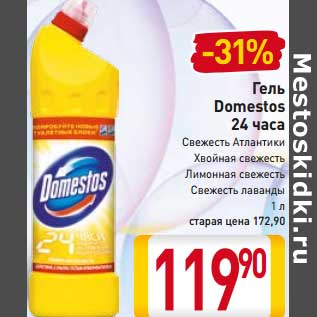 Акция - Гель Domestos 24 часа