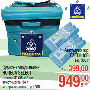 Акция - Сумка-холодильник HORECA SELECT Аккумулятор EZETIL ICE вес: 300 г