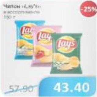 Акция - Чипсы Lays