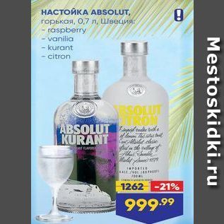 Акция - HACTOAKA ABSOLUT