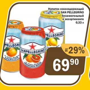 Акция - Напиток сокосодержащий San Pellegrino