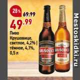 Магазин:Окей,Скидка:Пиво
Крушовице,
светлое, 4,2% |
тёмное, 4,1%