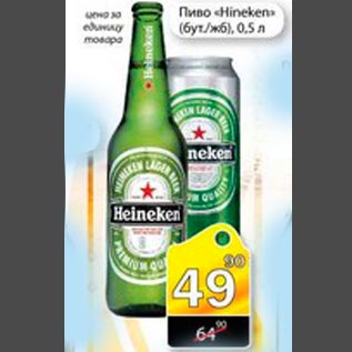 Акция - Пиво Hineken