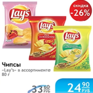 Акция - ЧИПСЫ LAYS