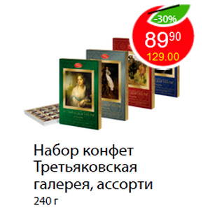 Акция - Набор конфет Третьяковская галерея, ассорти