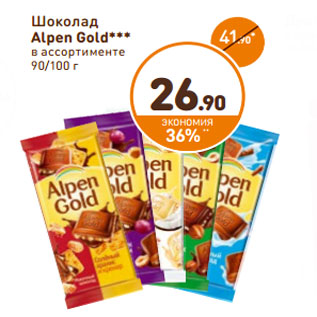 Акция - Шоколад Alpen Gold