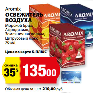 Акция - Aromix ОСВЕЖИТЕЛЬ ВОЗДУХА