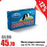 Магазин:Виктория,Скидка:Масло сладко-сливочное 82,5% Молпрод