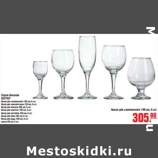 Акция - Серия бокалов BISTRO*