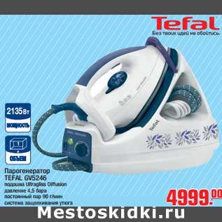 Акция - Парогенератор TEFAL GV5246