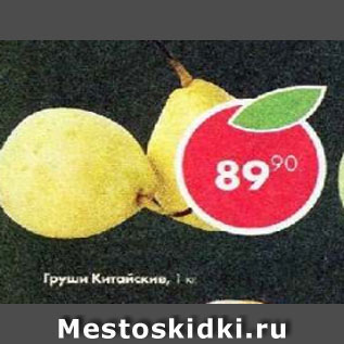 Акция - Груши Китайские