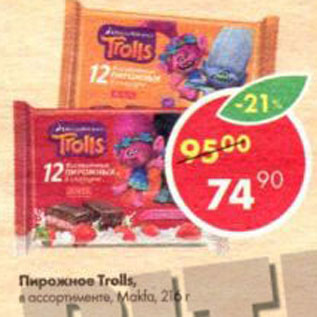 Акция - Пирожное Trolls