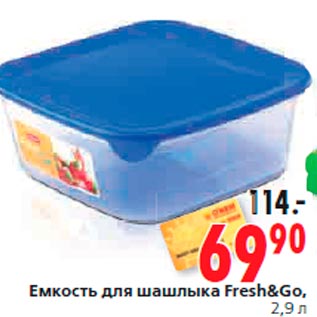 Акция - Емкость для шашлыка Fresh&Go, 2,9 л