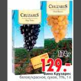 Магазин:Окей,Скидка:Вино Крузарес
белое/красное, сухое, 11%, 1 л