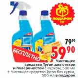 Магазин:Окей,Скидка:Чистящее
средство Tyron для стекол
и поверхностей с курком, 500 мл
+ Чистящее средство Tyron без курка,
500 мл в подарок