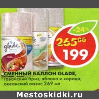 Акция - Сменный баллон Glade