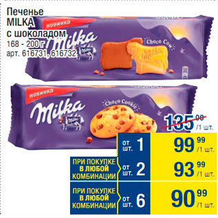 Акция - Печенье Milka