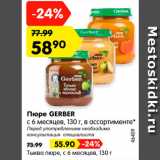 Магазин:Карусель,Скидка:Пюре GERBER 58,90р/Тыква с пюре 55,90р.