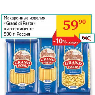 Акция - Макаронные изделия "Grand di Pasta"