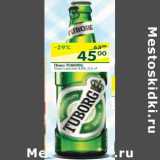 Магазин:Перекрёсток,Скидка:Пиво Tuborg Green светлое 4,6%