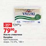 Магазин:Виктория,Скидка:Масло сливочное
Валуйки
крестьянское,
жирн. 72.5%, 180 г 