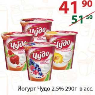 Акция - Йогурт Чудо 2,5%