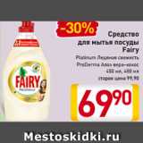 Магазин:Билла,Скидка:Средство
для мытья посуды
Fairy
Platinum Ледяная свежесть
ProDerma Алоэ вера-кокос
450 мл, 480 мл