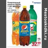 Магазин:Метро,Скидка:Газированный напиток Pepsi, 7-UP, Mirinda 