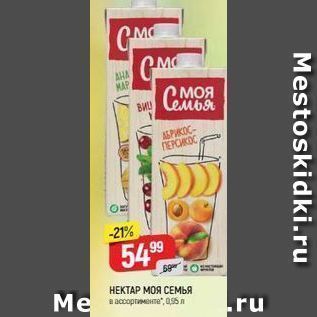 Акция - НЕКТАР МОЯ СЕМЬЯ