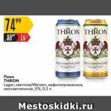 Карусель Акции - Пиво THRON Lager