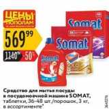 Магазин:Карусель,Скидка:Средство для мытья посуды в посудомоечной машине SOMAT