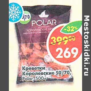 Акция - Креветки Королевские 50/70 Polar