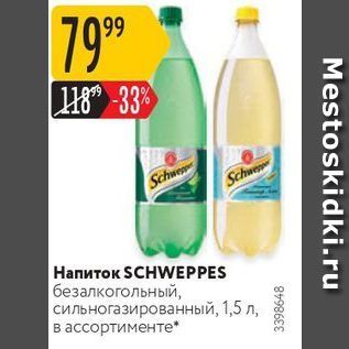 Акция - Напиток SCHWEPPES