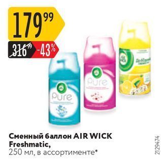 Акция - Сменный баллон AIR WICK