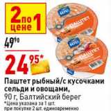 Магазин:Окей супермаркет,Скидка:Паштет рыбный /с кусочками сельди и овощамий, Балтийский берег