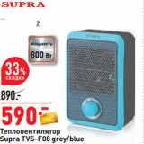 Тепловентилятор
Supra TVS-F08 grey/blue