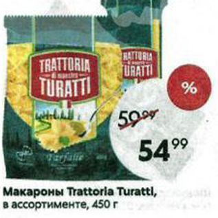 Акция - Макароны Trattorla Turattl