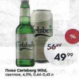 Пятёрочка Акции - Пиво Carlsberg Wild
