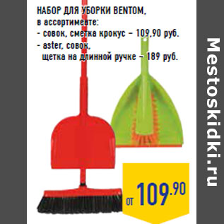 Акция - НАБОР ДЛЯ УБОРКИ BENTOM,