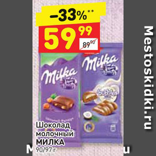 Акция - Шоколад Milka