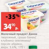 Магазин:Виктория,Скидка:Молочный продукт Данон
творожный, груша-банан/
клубника-земляника/
персик-абрикос,
жирн. 3.6%, 170 г