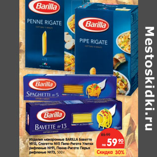 Акция - Изделия макаронные BARILLA