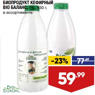 Акция - Биопродукт кефирный Bio Баланс 1%